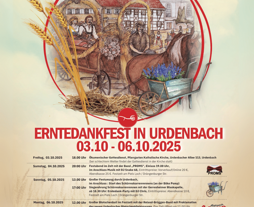 Erntedankfest 2025 in Düsseldorf-Urdenbach: Tradition, Gemeinschaft und Lebensfreude