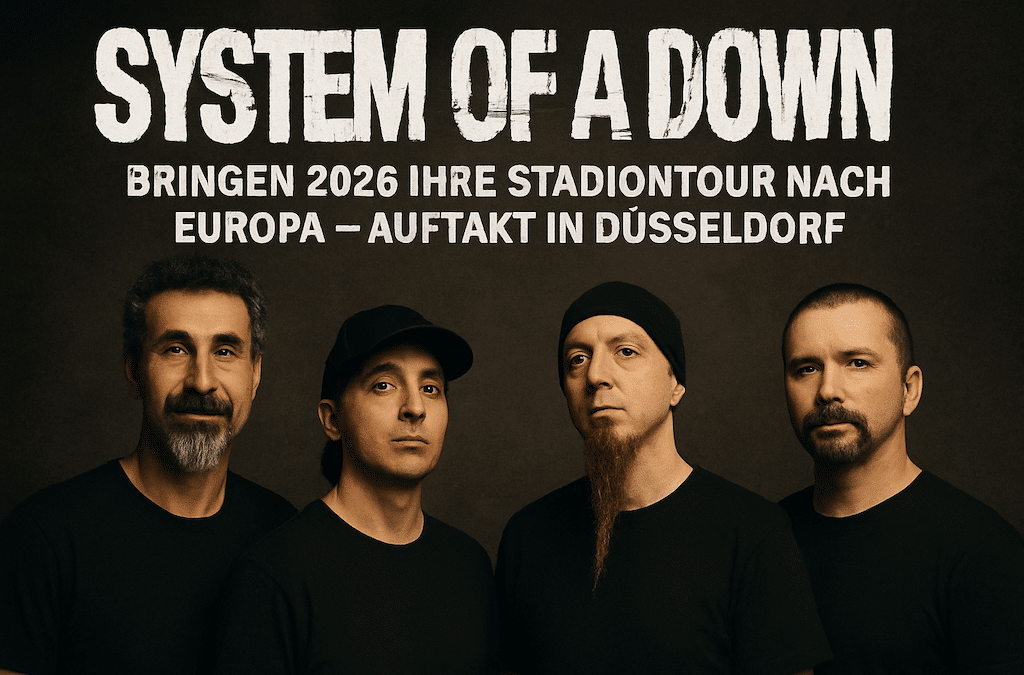 System of a Down bringen 2026 ihre Stadiontour nach Europa – Auftakt in Düsseldorf