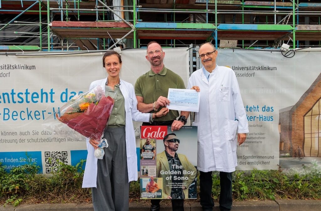 Großzügige Spende für das Trube-Becker-Haus – 10.000 Euro durch Doc Heileins‘ Benefiz Gala