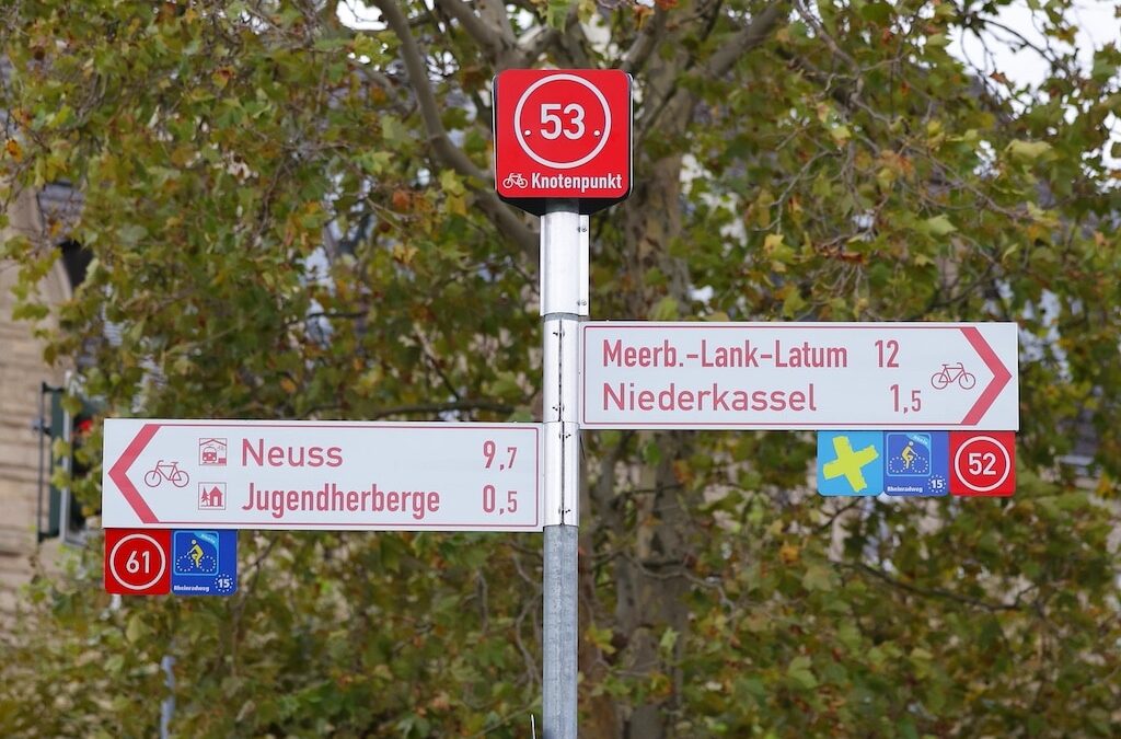 Knotenpunktwegweiser für Radler jetzt vollständig