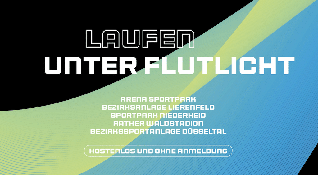 In der dunklen Jahreszeit startet wieder “Laufen unter Flutlicht”