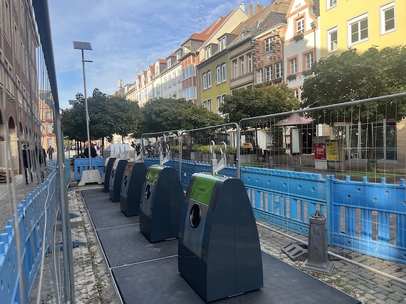 Behälter in der Marktstraße ausgetauscht: Standort wird künftig als reine Glascontainerstation betrieben