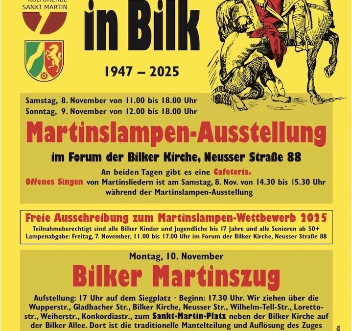 Sankt Martin in Bilk 2025: Licht, Begegnung und gelebte Gemeinschaft