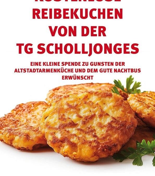 Scholljonges retten Lebensmittel: Reibekuchen-Aktion verarbeitet hunderte Kilo Kartoffeln
