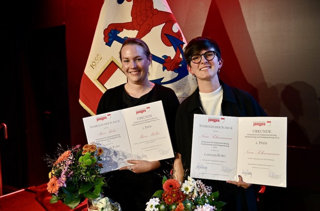 Förderpreis Architektur 2025: Düsseldorfer Jonges ehren zwei junge Architektinnen