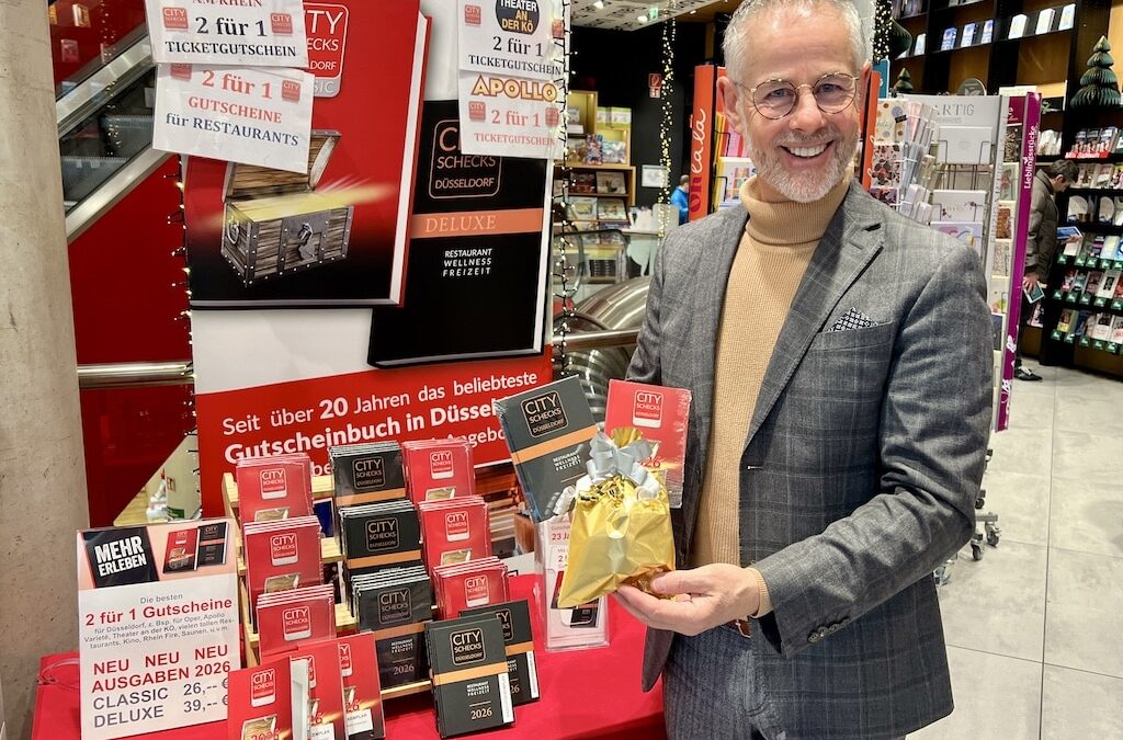 Lokalbüro verlost City Schecks Gutscheinbücher