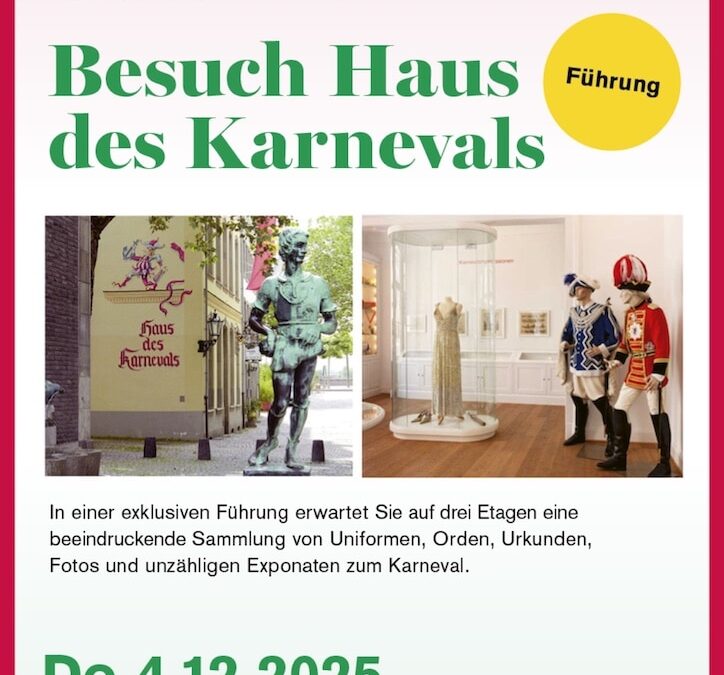 Der Angermunder Kulturkreis besucht das Haus des Karnevals