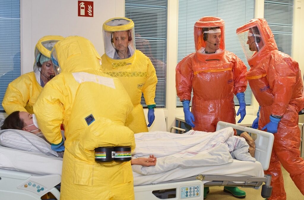 Grenzüberschreitende Übung für Hochinfektionstransport