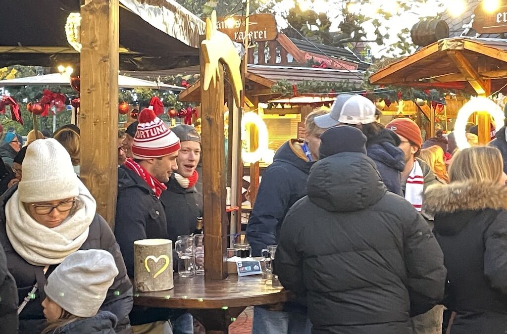 Besuch auf dem Weihnachtsmarkt