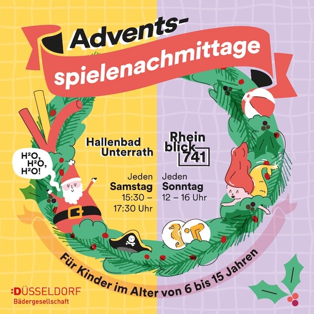 Weihnachtliche Aktionen in den Düsseldorfer Bädern