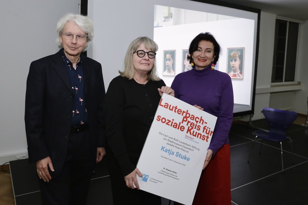 Verleihung Lauterbach-Preis für soziale Kunst 2025 an Katja Stuke im Johanna-Ey-Forum, Stadtmuseum, © Landeshauptstadt Düsseldorf/Ingo Lammert