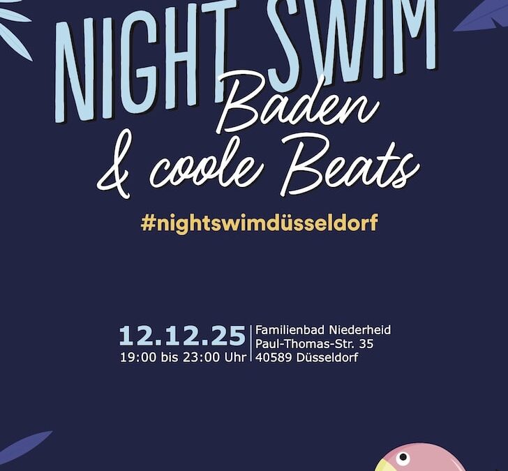 Night-Swim: Niederheider Familienbad verwandelt sich in strahlende Partyzone