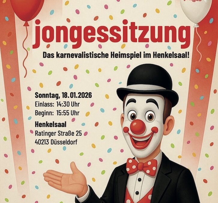 Jonges ziehen um: Premiere der Jongessitzung 2026 im Henkelsaal