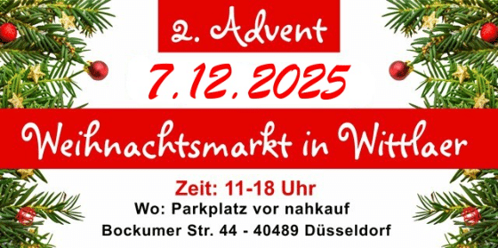 Weihnachtsmarkt in Wittlaer am 7. Dezember