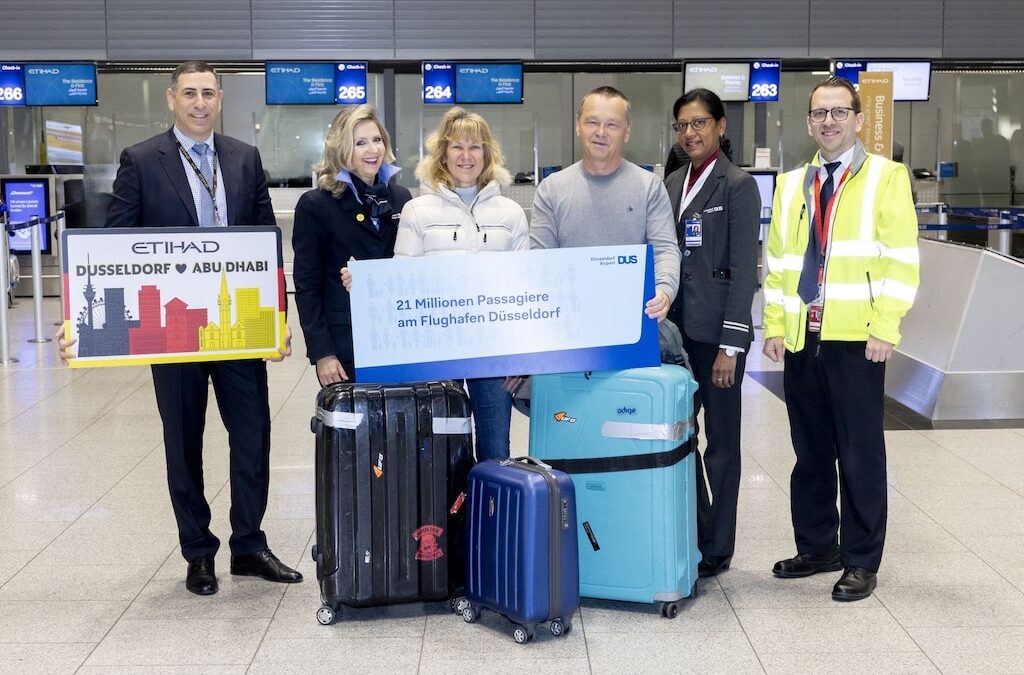 Ein besonderer Moment zum Jahresausklang: Flughafen Düsseldorf begrüßte 21-millionsten Passagier