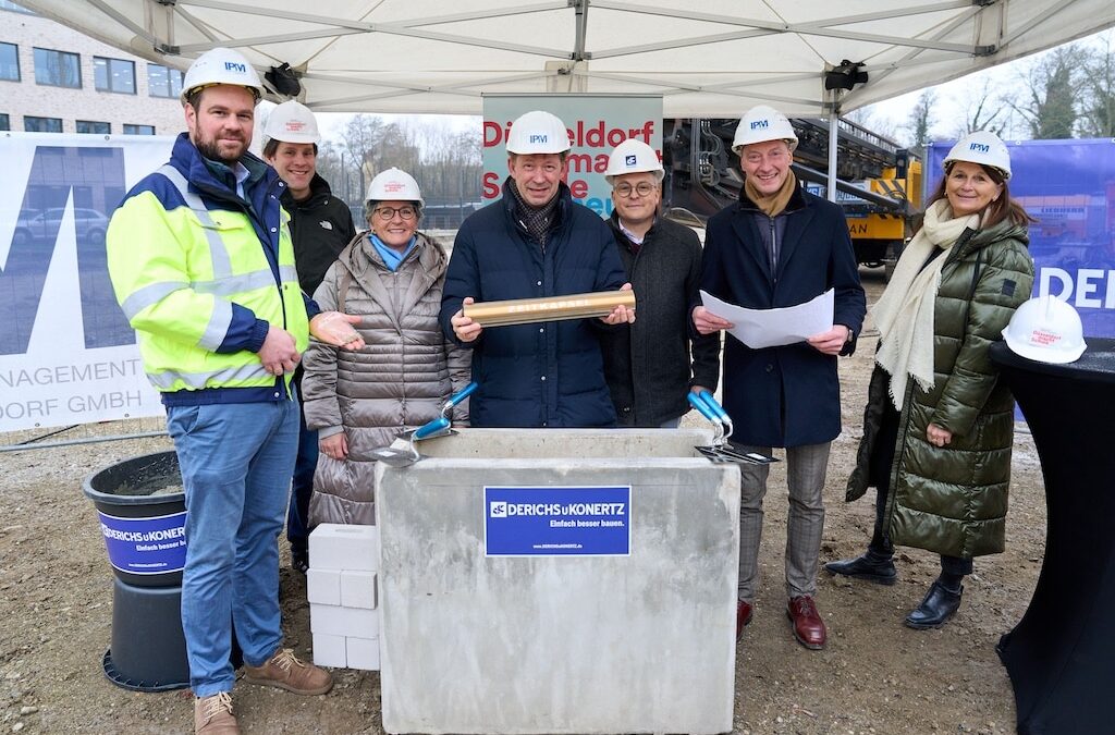 Eine Dependance für die Gutenberg-Schule: Grundsteinlegung an der Schlüterstraße
