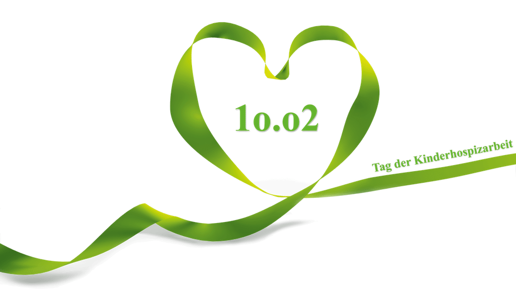 Grüne Menschenkette vor dem Rathaus setzt Zeichen für Kinderhospizarbeit