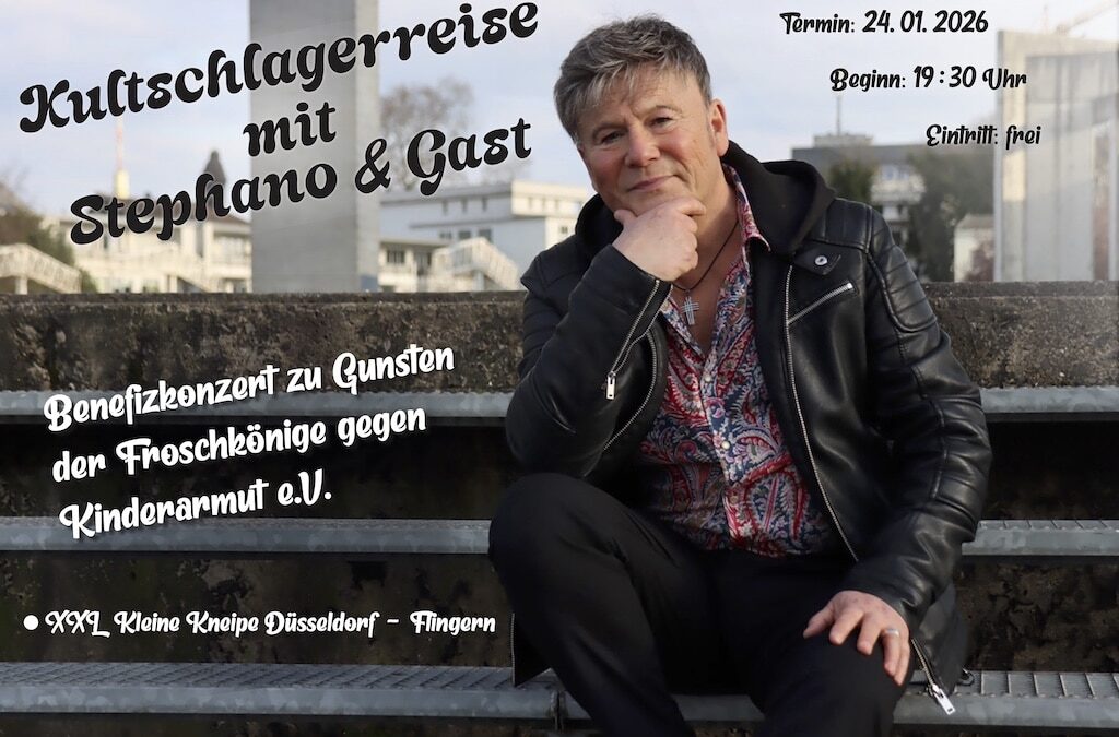 Benefizabend mit Kultschlager‑Star Stephano für Düsseldorfer Kinder in&nbsp;Not