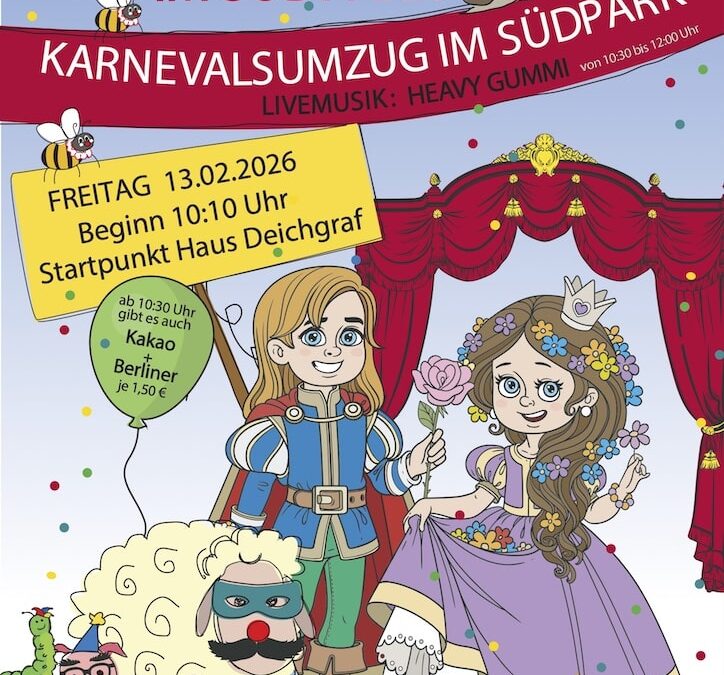 Bunter Veedelszoch im Südpark: Inklusiver Karneval feiert Jubiläum