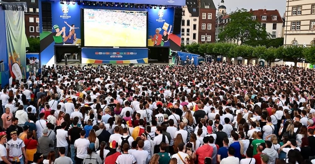 Fuball EM Juni 2024 in Düsseldorf © Lokalbüro