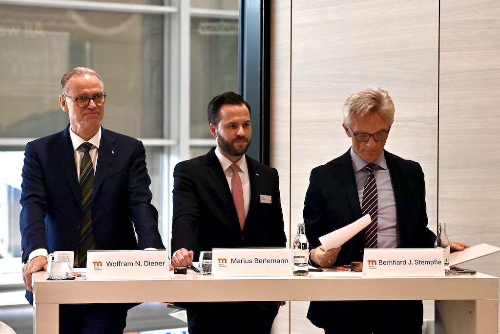 Archivbild: Wolfram N. Diener, Marius Berlemann und Bernhard J. Stempfle © Lokalbüro