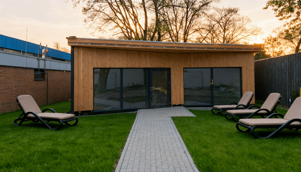 Neues Ruhehaus in derSuomi-Sauna © Bädergesellschaft Düsseldorf mbH