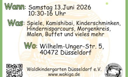 Waldkindergarten in Düsseldorf lädt zum Sommerfest – noch Betreuungsplätze frei