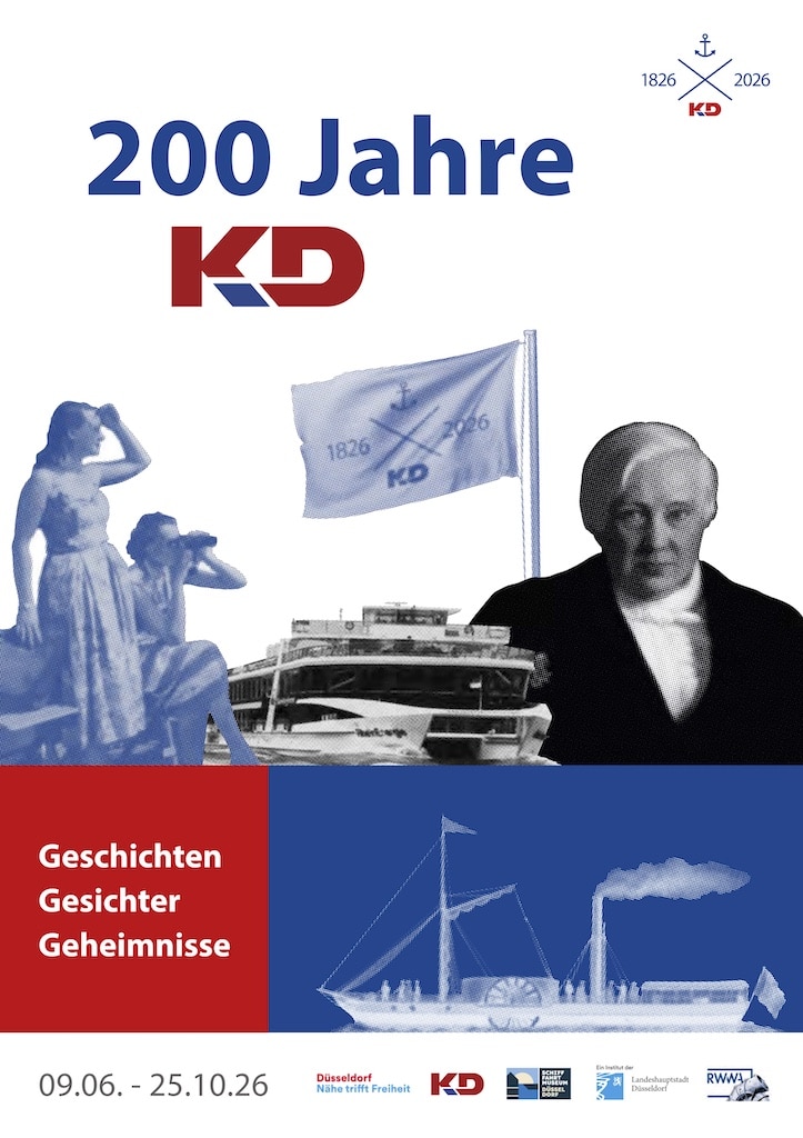 200-Jahre-KD-SchifffahrtMuseum Plakat zur Kabinettsausstellung "200 Jahre KD" im SchifffahrtMuseum © LHD