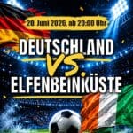 Deutschland gegen Elfenbeinküste: WM-Atmosphäre im Henkel-Saal