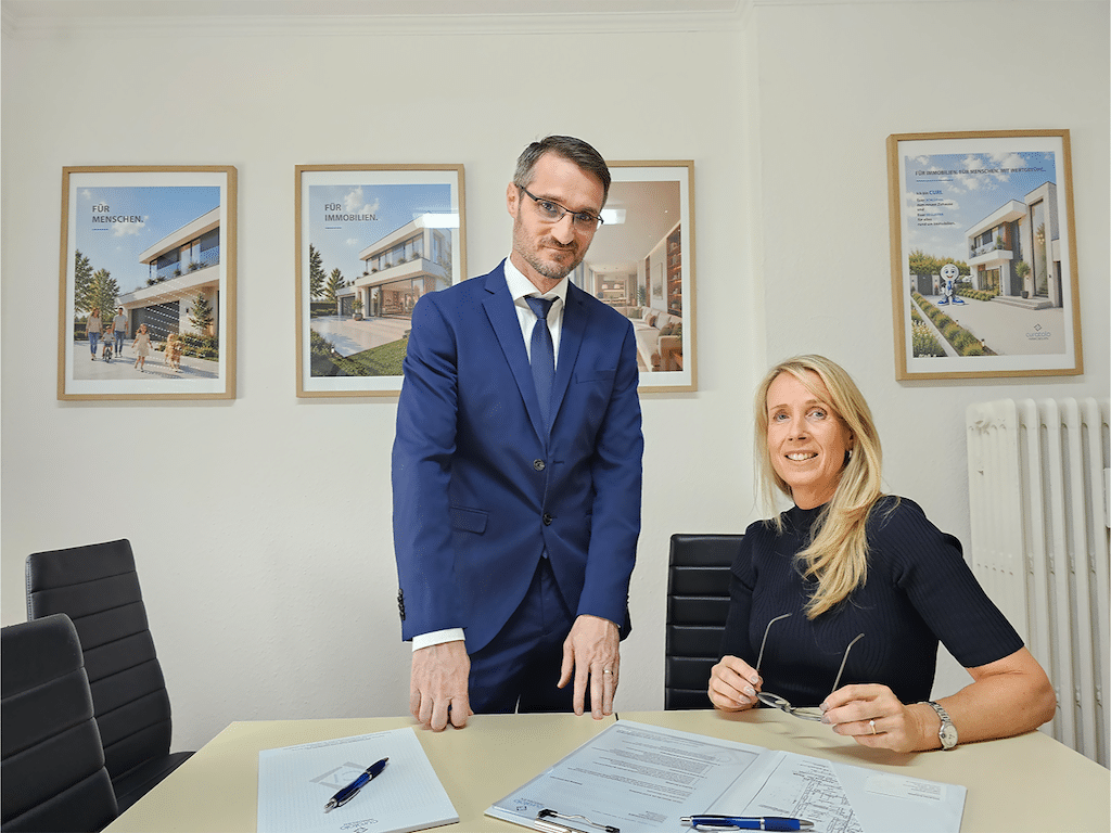 Ein gutes Team sind Vincenzo Curatolo und Susanne Etienne für Düsseldorf © Curatolo Immobilien