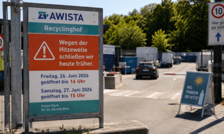 Hitze: Düsseldorfer Recyclinghöfe schließen früher