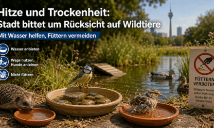 Hitze setzt Wildtieren zu: Stadt rät zu Wasser statt Futter