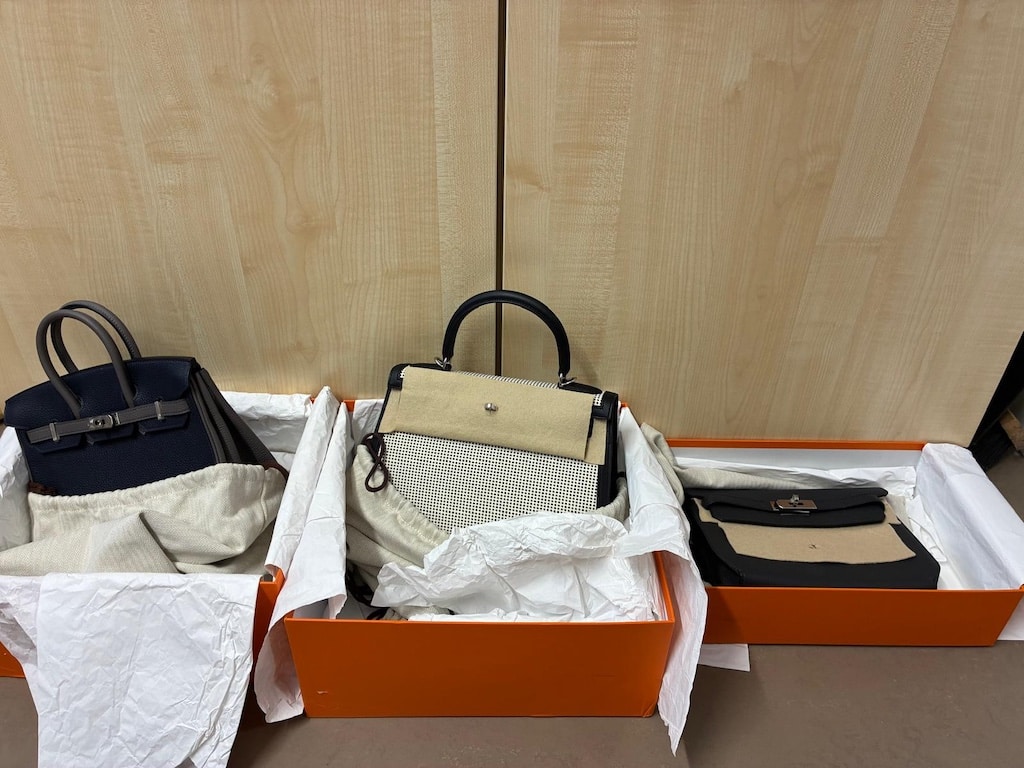 Sichergestellte Taschen © Polizei Düsseldorf