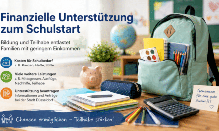Finanzielle Entlastung zum Schulstart: Düsseldorf erinnert an Bildungspaket