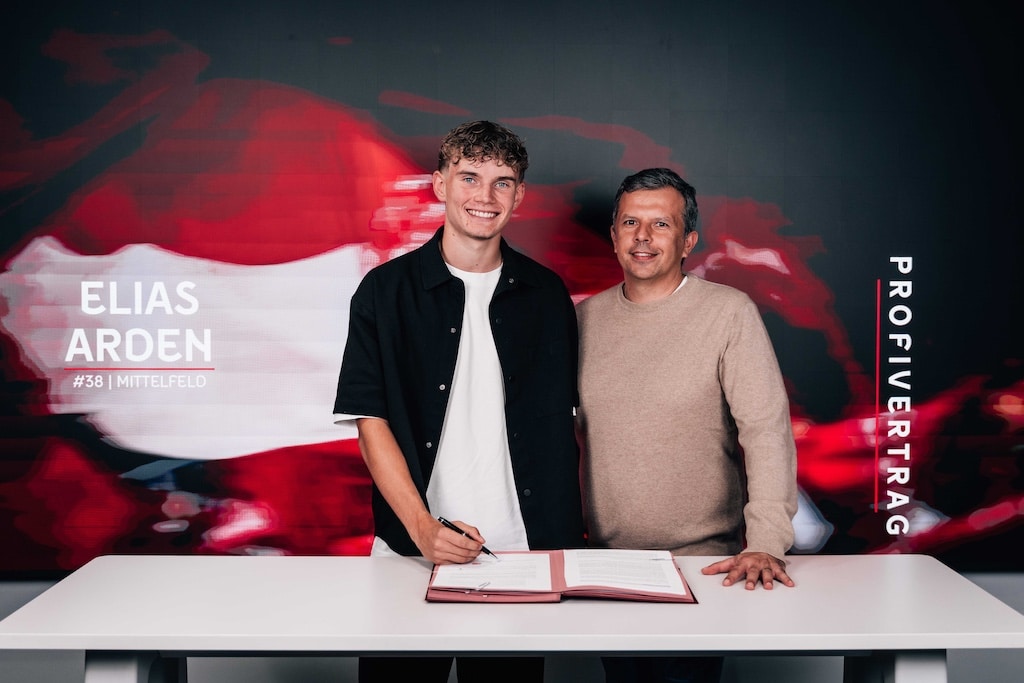 Elias Arden: und Samir Arabi, Sportvorstand © Fortuna Düsseldorf