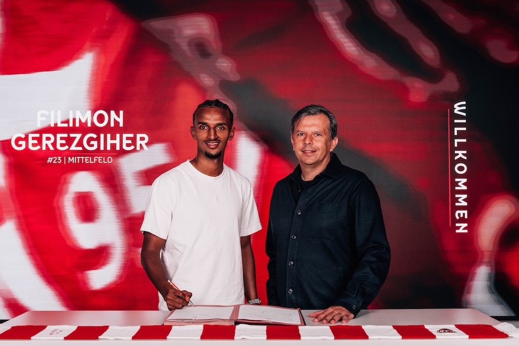 Filimon Gerezgiher und Samir Arabi, Sportvorstand © Fortuna Düsseldorf